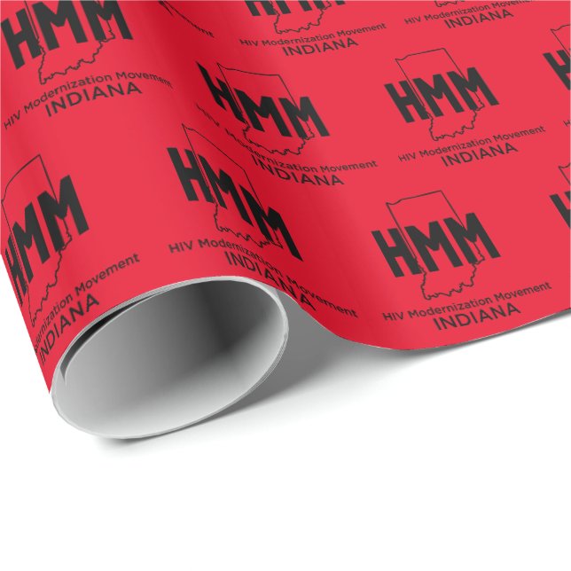 Papier Cadeau Mouvement de modernisation du VIH Indiana (Coin rond)