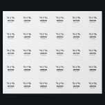 Papier Cadeau Mr & Mme ajout nom de famille date année cadeau de<br><div class="desc">conception</div>