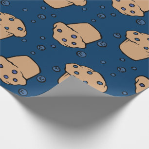 Papier Cadeau muffins bleuets