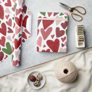 Papier Cadeau Mug de la Saint-Valentin coeurs mignons