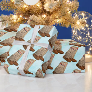 Papier Cadeau Mukluks Sur Neige