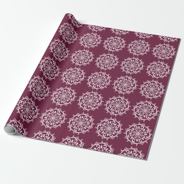 Papier Cadeau Mulberry Mandala (Déroulé)
