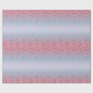 Papier Cadeau Multicolor rose médiéval unique ornement floral