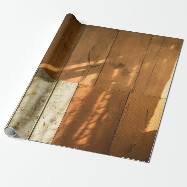 Papier Cadeau mur Brown en bois (Déroulé)