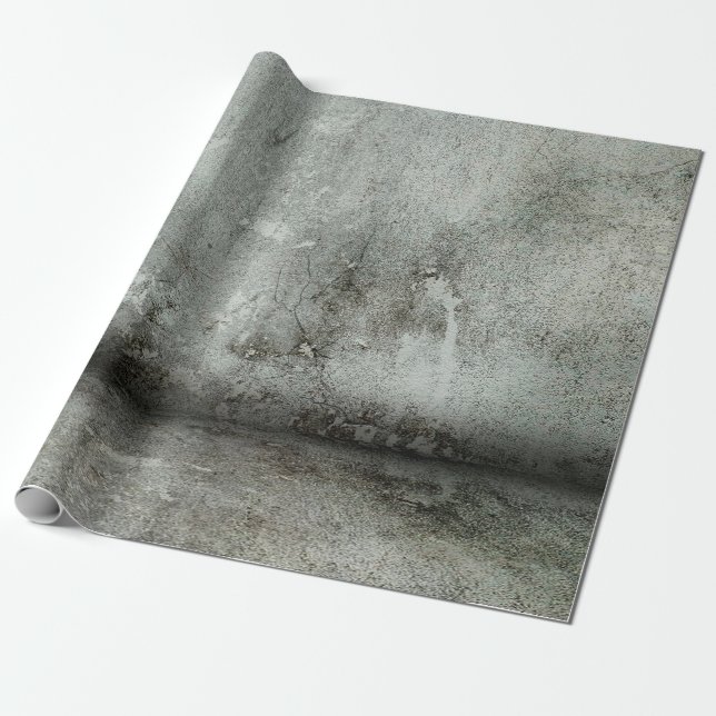 Papier Cadeau Mur de béton composite (Déroulé)
