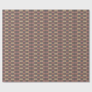 Papier Cadeau Mur de briques gris pêche rose