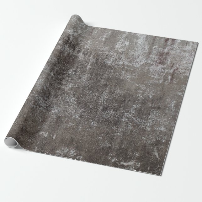 Papier Cadeau Mur en béton patiné (Déroulé)