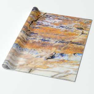 Papier Cadeau Mur en pierre naturelle coloré motif dans un quai