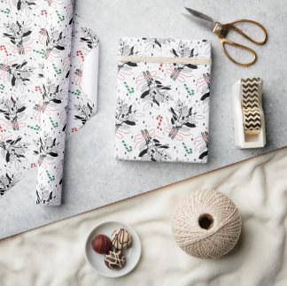 Papier Cadeau Mûres de neige