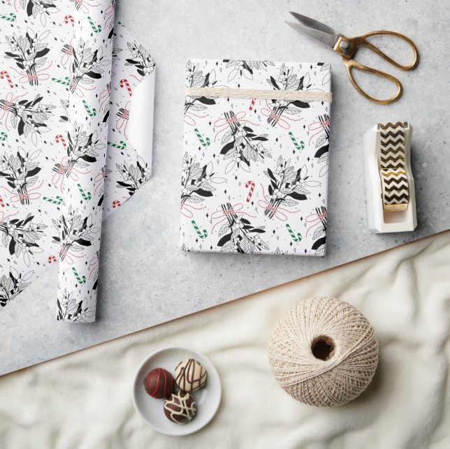 Papier Cadeau Mûres de neige (Artisanat)