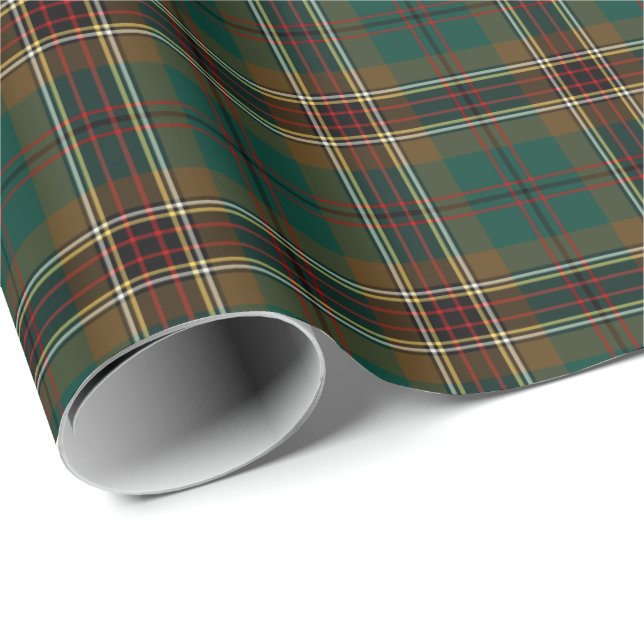 Papier Cadeau Murphy Clan Tartan Irish Plaid Motif (Coin rond)