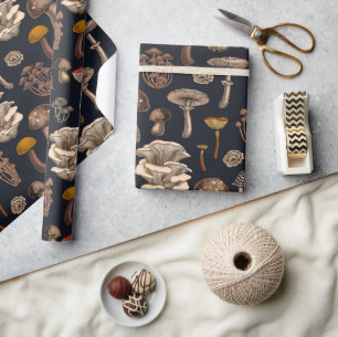 Papier Cadeau Mushrooms sauvages