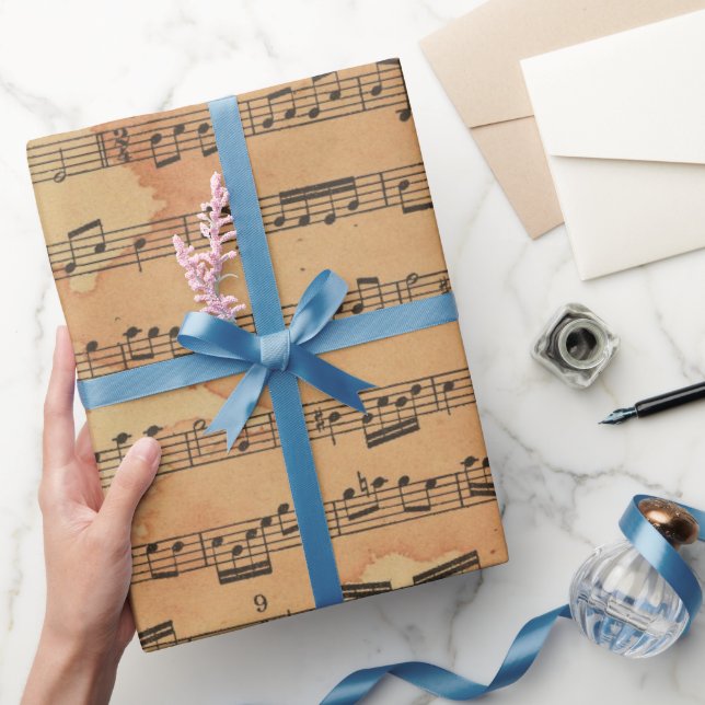 Papier Cadeau Musique Antique  (Cadeaux)
