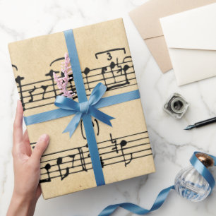 Papier Cadeau Musique Antique