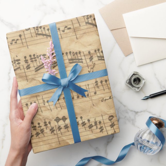 Papier Cadeau Musique Antique  (Cadeaux)