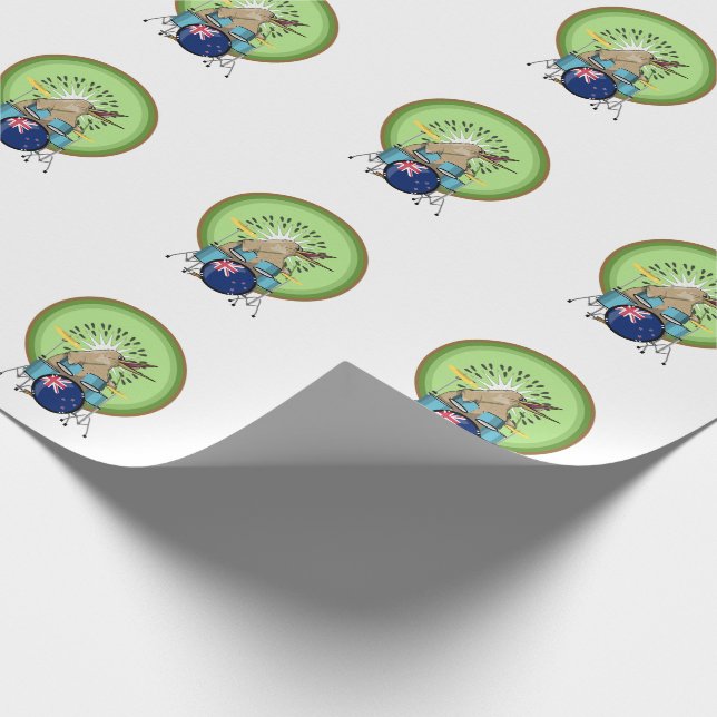 Papier Cadeau Musique néo-zélandaise (Coin)