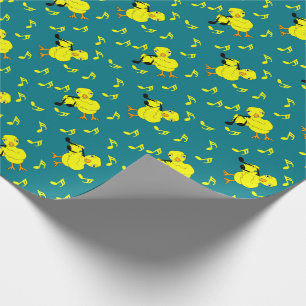 Papier Cadeau Musique Note Motif