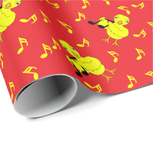Papier Cadeau Musique Note Motif