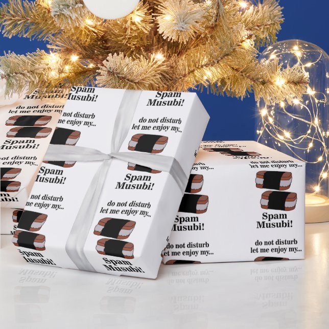 Papier Cadeau Musubi Laissez-Moi Profiter De Mon Spam Musubi (Vacances)