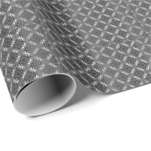 Papier Cadeau MVB Black Faux Lace Grey
