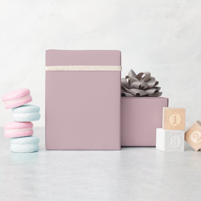 Papier Cadeau MVB clair couleur mauve solide (Baby Shower)