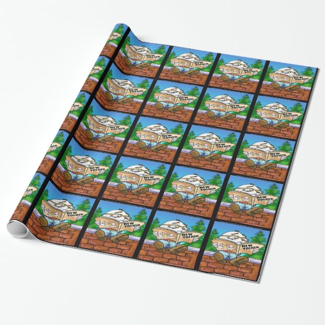 Papier Cadeau Mystère de Humpty Dumpty Rick London Cadeaux (Déroulé)