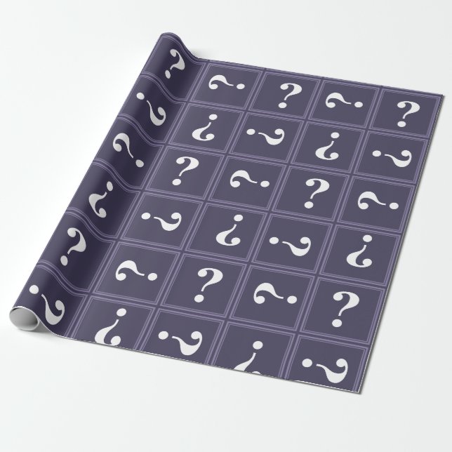 Papier Cadeau Mystère pourpre Heather (Déroulé)