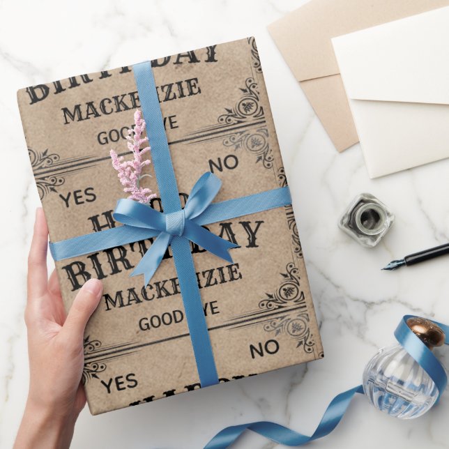 Papier Cadeau Mystical Talking Spirit Board Nom personnalisé (Cadeaux)