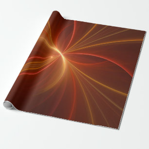Papier Cadeau Mystique Abstrait Fractal Art Moderne Couleurs cha
