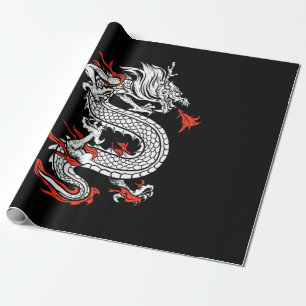 Papier Cadeau Mythical Ancient Asian Chinese Dragon