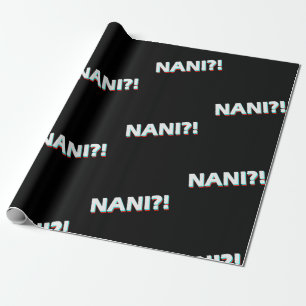 Papier Cadeau Nani ? ! Cadeau drôle de fan d'amant d'Anime
