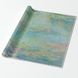 Papier Cadeau Nappes d'eau 3 par Claude Monet Wrapping Paper<br><div class="desc">Claude Monet - Maîtres d'Art - Impressionnisme</div>