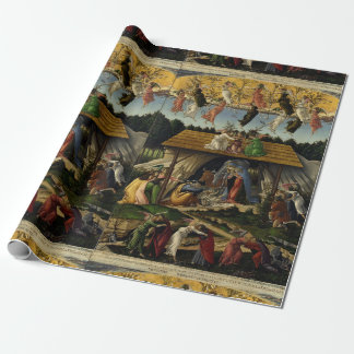 Papier Cadeau NATIVITÉ MYSTIQUE de Sandro Botticelli ,Noël