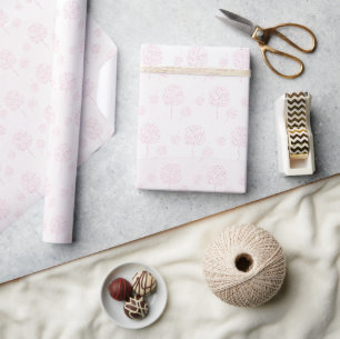 Papier Cadeau Nature Abstrait Rose Moderne