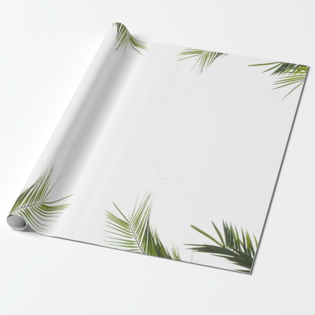 Papier Cadeau Nature de l'arbre de feuille de bureau (Déroulé)