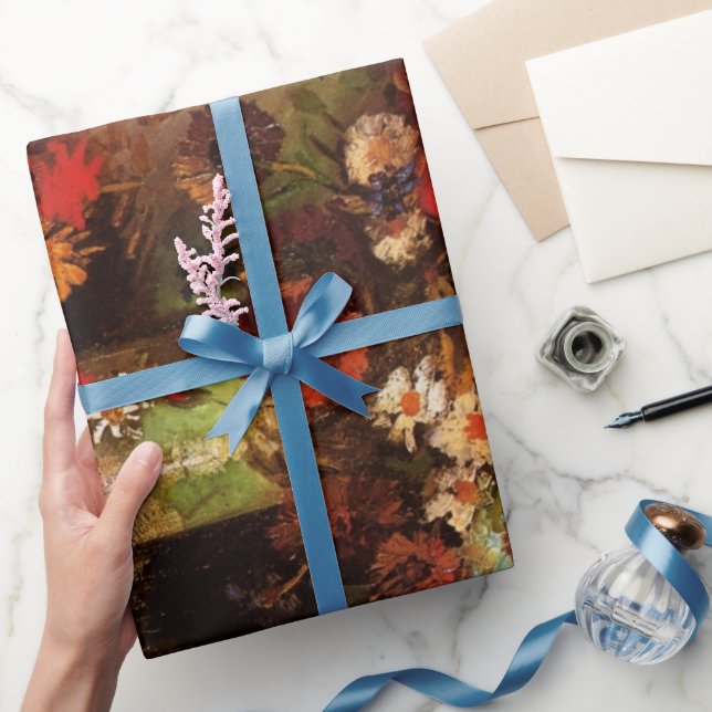 Papier Cadeau Nature morte Fleurs dans un vase de Vincent van Go (Cadeaux)