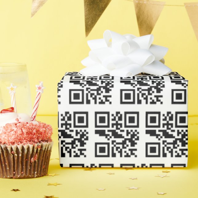 Papier Cadeau Naughty ou Nice QR Code (Fête d'anniversaire)
