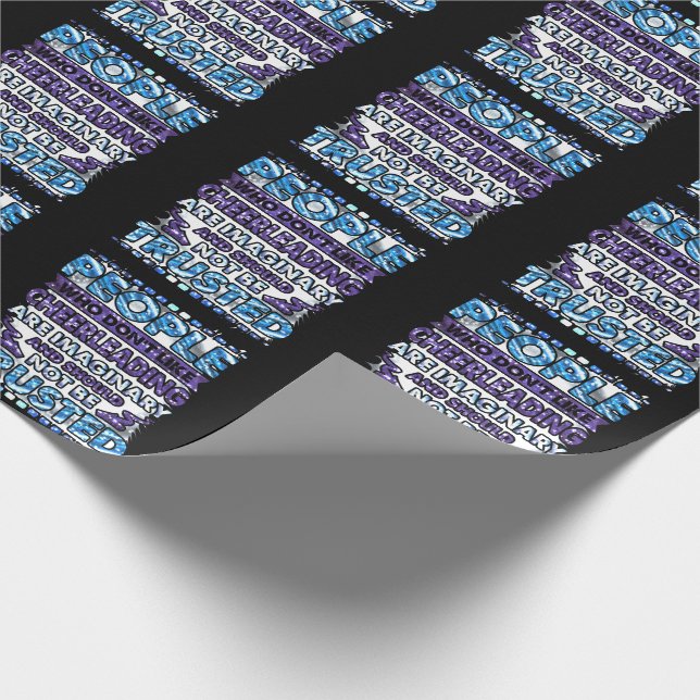 Papier Cadeau Ne faites pas confiance aux gens qui n'aiment pas  (Coin)