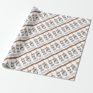 Papier Cadeau Ne jouez pas l'opossum si vous êtes