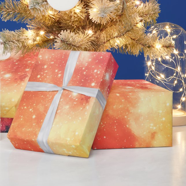 Papier Cadeau Nébuleuse cosmique radiante (Vacances)