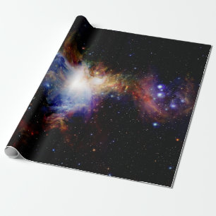 Papier Cadeau Nébuleuse d'Orion Longue sombre et colorée