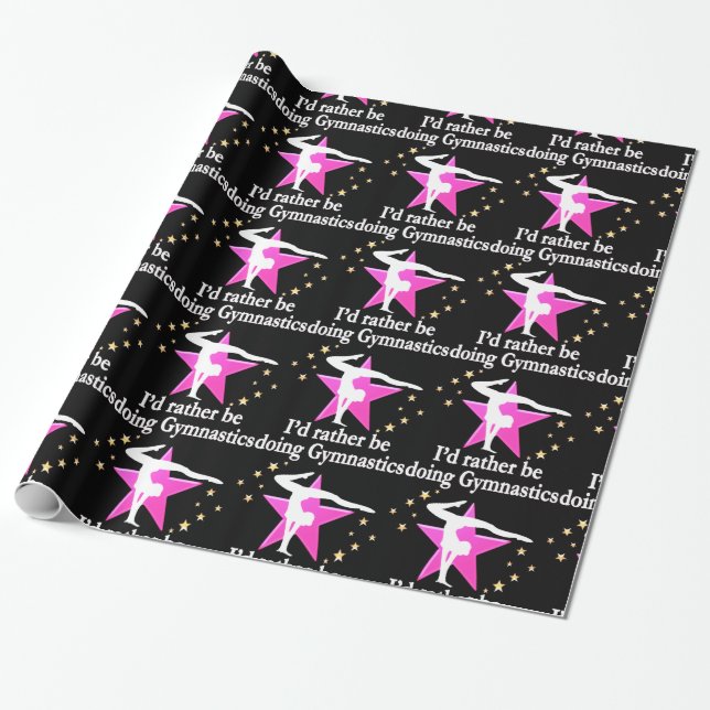 PAPIER CADEAU NÉE POUR FAIRE DE LA GYMNASTIQUE (Déroulé)