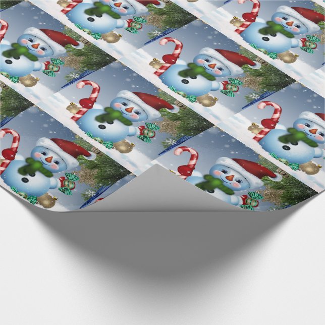 Papier Cadeau Neige (Coin)