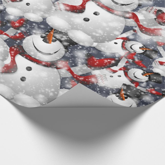 Papier Cadeau Neige avec neige (Coin)