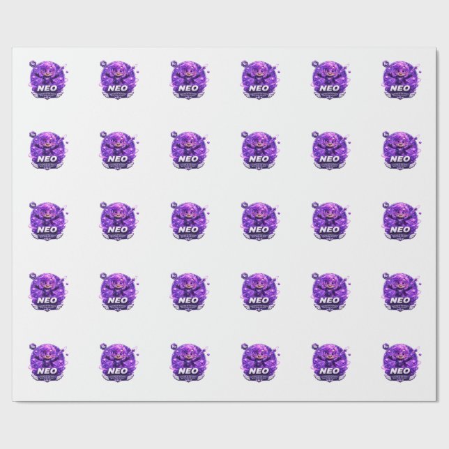 Papier Cadeau Néon ATOMIVRA (Plat)