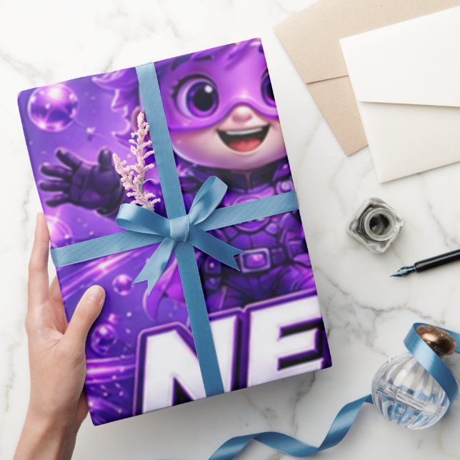 Papier Cadeau Néon ATOMIVRA (Cadeaux)
