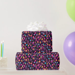Papier Cadeau Neon Birthday Sweets