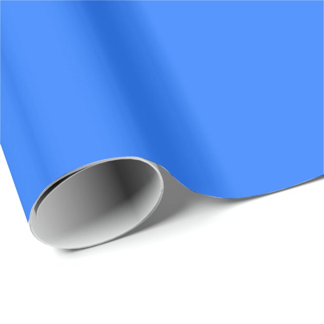 Papier Cadeau Néon bleu (Coin rond)