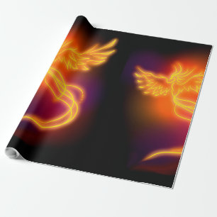 Papier Cadeau Neon Phoenix