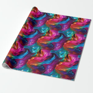 Papier Cadeau Neon prismatique